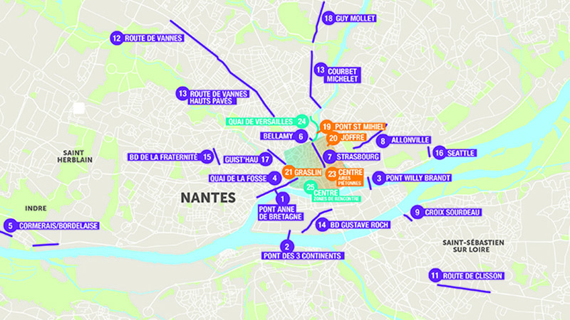 Voir la carte complète des aménagements.