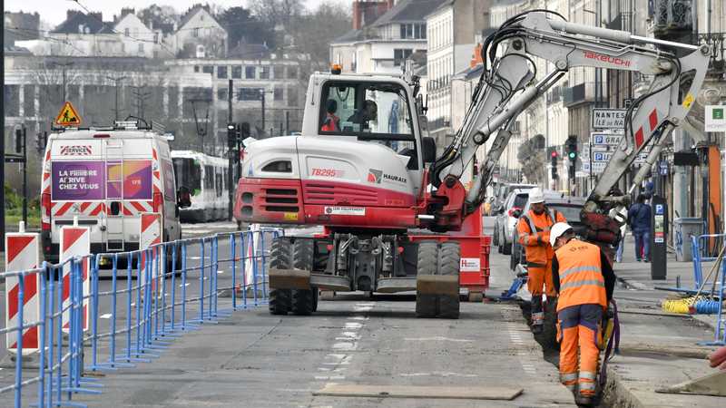 Des travaux sont prévus cet été sur le quai de la Fosse et à Rezé sur le boulevard du Maréchal-de-Lattre-de-Tassigny © Rodolphe Delaroque.