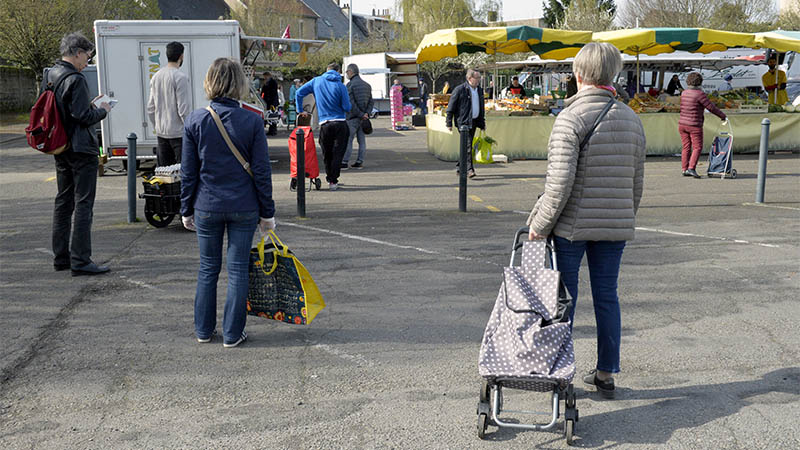 Les 17 marchés alimentaires nantais sont fermés à compter du 24 mars, en application des nouvelles restrictions imposées par l’État pour lutter contre l'épidémie de coronavirus Covid-19.