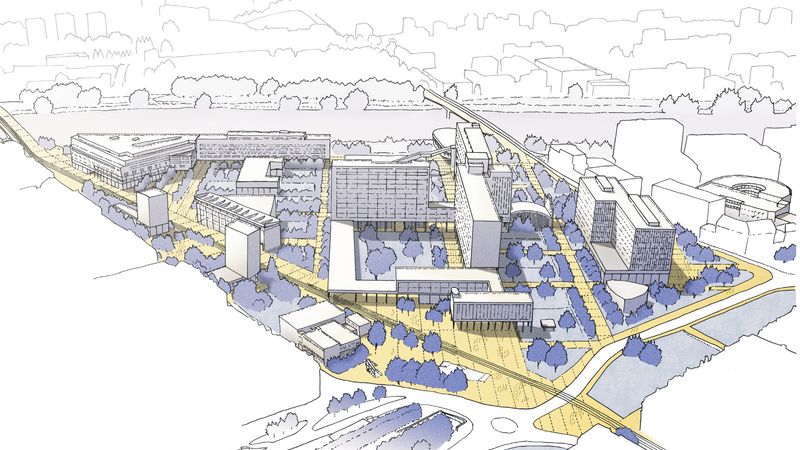 Les architectes-urbanistes Alan Benoit, Tom Barbier, Paul Riffault, Thomas Catti et Jean-Benoît Boccaren sont lauréats avec leur projet « Matière Première ». Il propose la création d’un grand parc ouvert sur la Loire et d’un campus horticole. Les bâtiments existants sont conservés pour accueillir des logements, des équipements sportifs et un pôle de santé de proximité. Les architectes-urbanistes Alan Benoit, Tom Barbier, Paul Riffault, Thomas Catti et Jean-Benoît Boccaren sont lauréats avec leur projet « Matière Première ». Il propose la création d’un grand parc ouvert sur la Loire et d’un campus horticole. Les bâtiments existants sont conservés pour accueillir des logements, des équipements sportifs et un pôle de santé de proximité.