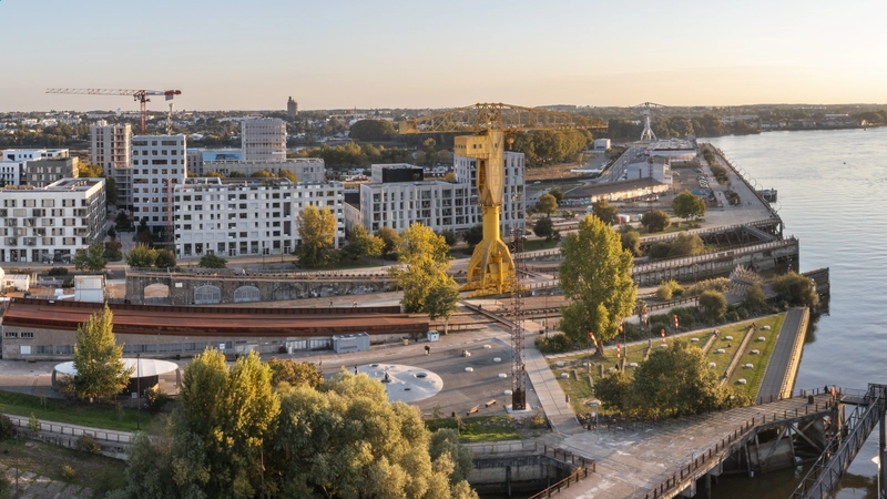Situées dans la continuité des immeubles de Prairie au Duc, ces trois opérations bénéficieront toutes de vues sur la Loire, le parc des Chantiers et les futurs Jardins de l’Estuaire. © Valéry Joncheray