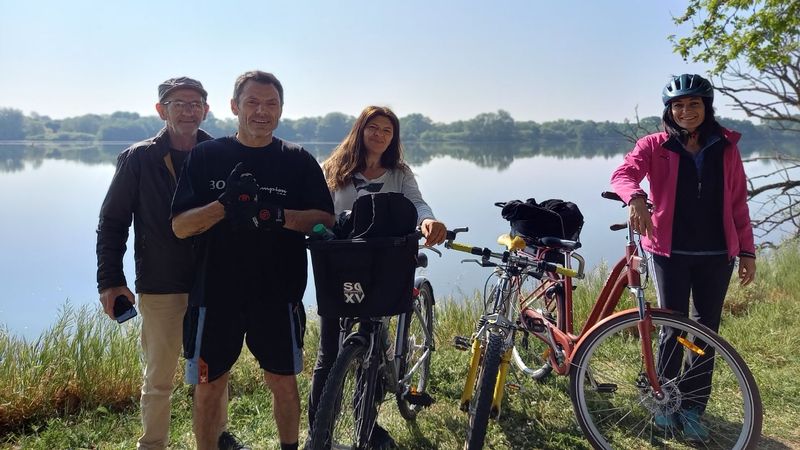 Des sorties vélo sont organisées tous les dimanches sur les bords de Loire et de l’Erdre (crédit photo : L’Accorderie).