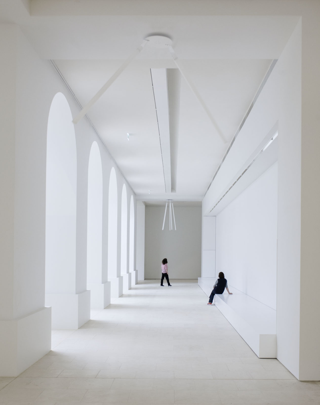 vue de l'installation sonore dans les coursives du Patio