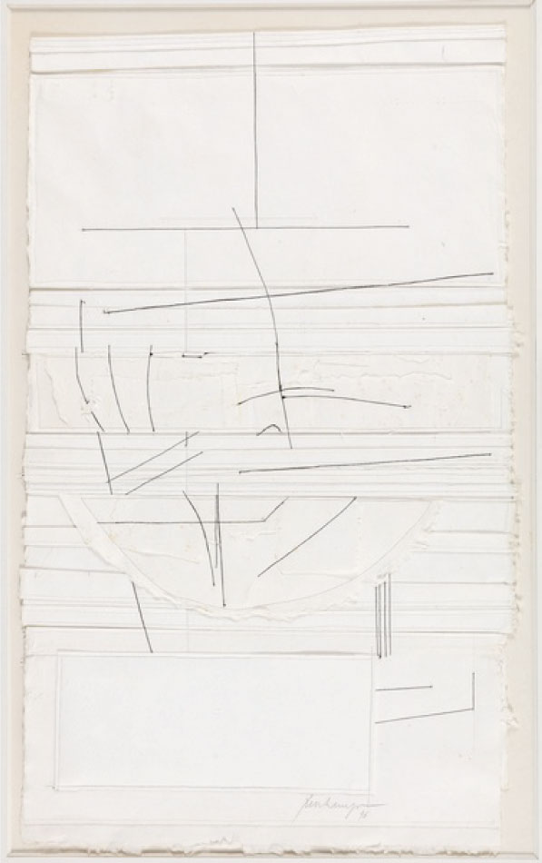 Jacques DESCHAMPS, Papiers cousus, 1976.